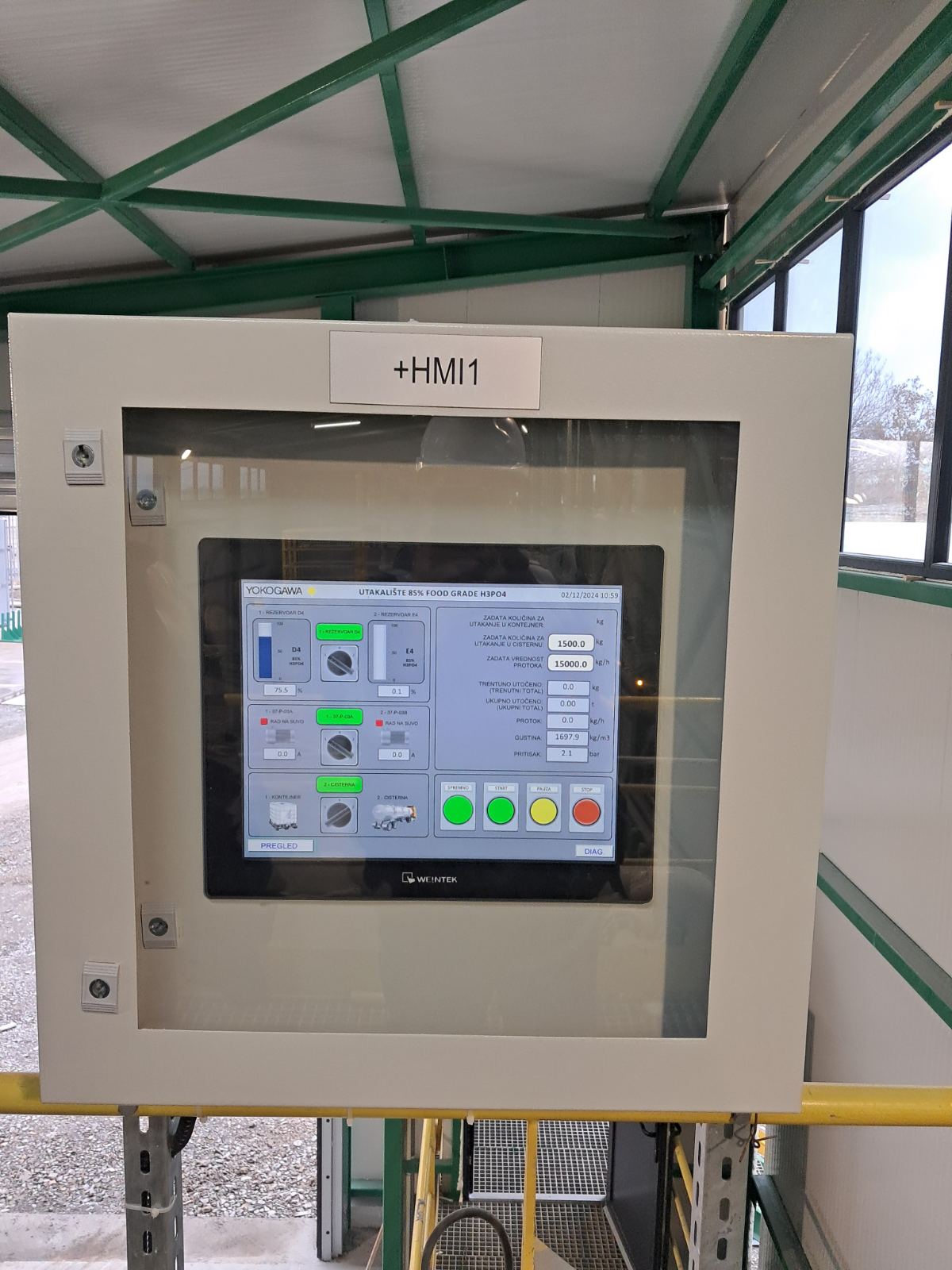 DCS Control System at the Defluorination/SAP4 Plant at the Elixir Prahovo factory